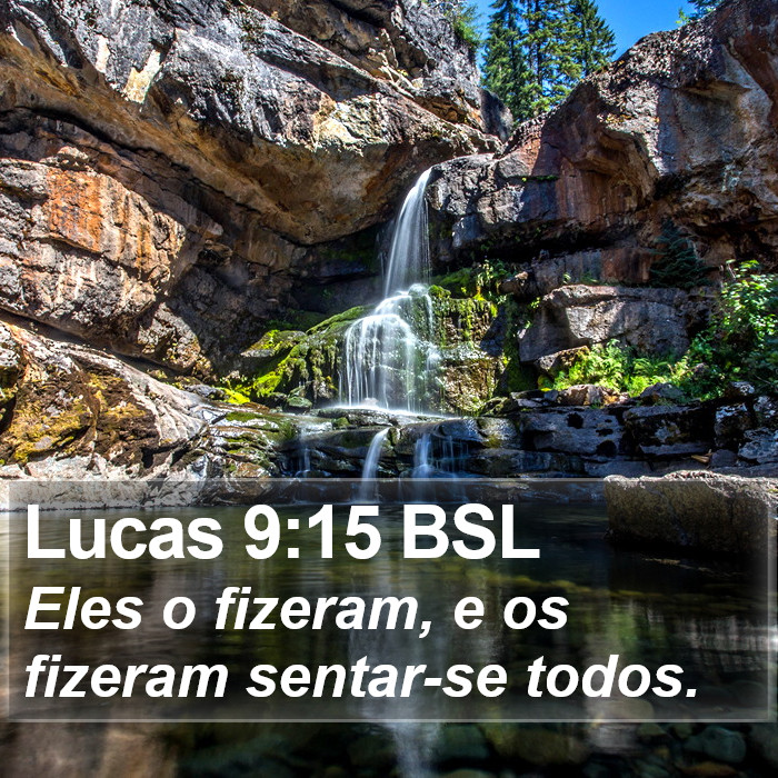 Lucas 9:15 BSL Bible Study
