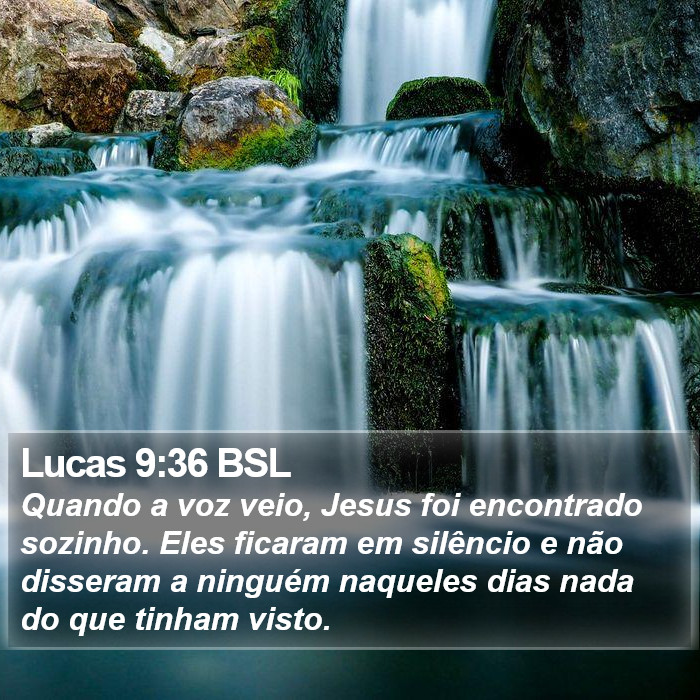 Lucas 9:36 BSL Bible Study