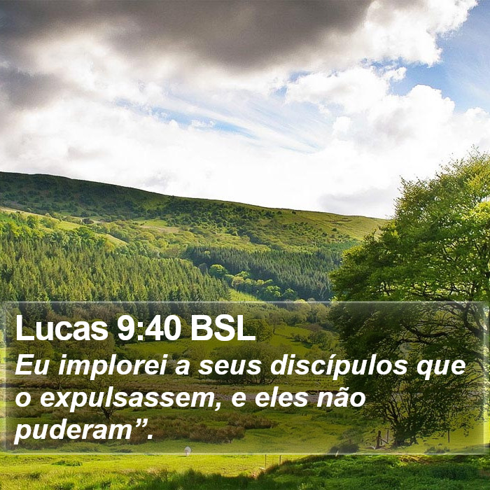 Lucas 9:40 BSL Bible Study
