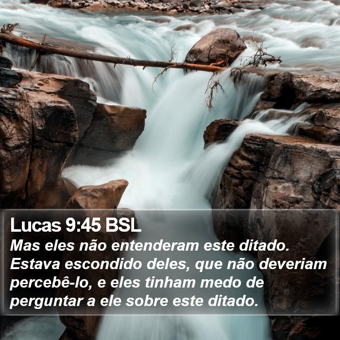 Lucas 9:45 BSL Bible Study