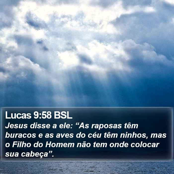 Lucas 9:58 BSL Bible Study