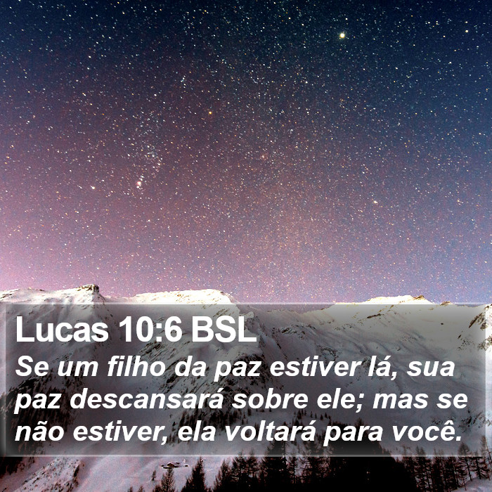 Lucas 10:6 BSL Bible Study