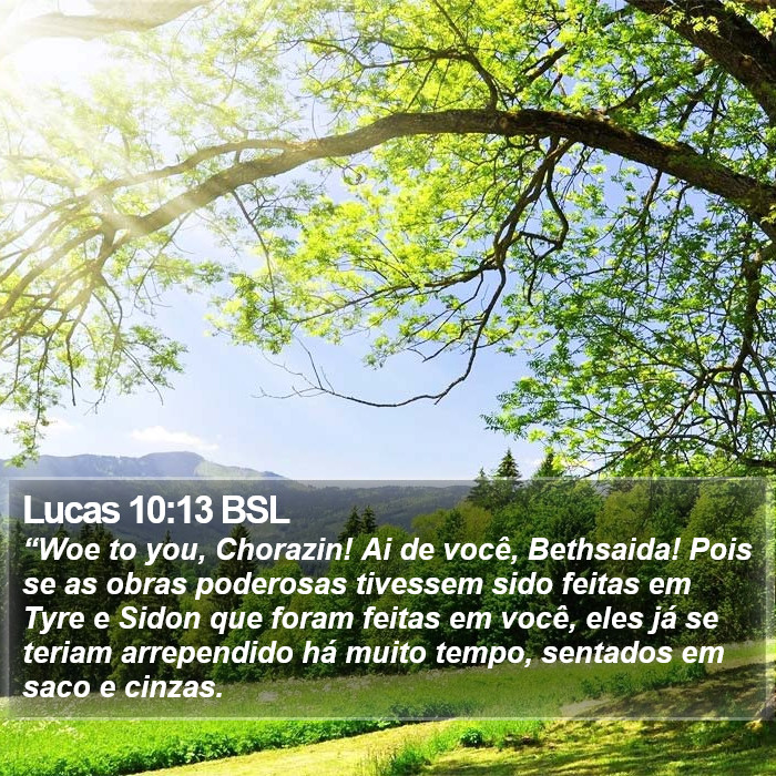 Lucas 10:13 BSL Bible Study