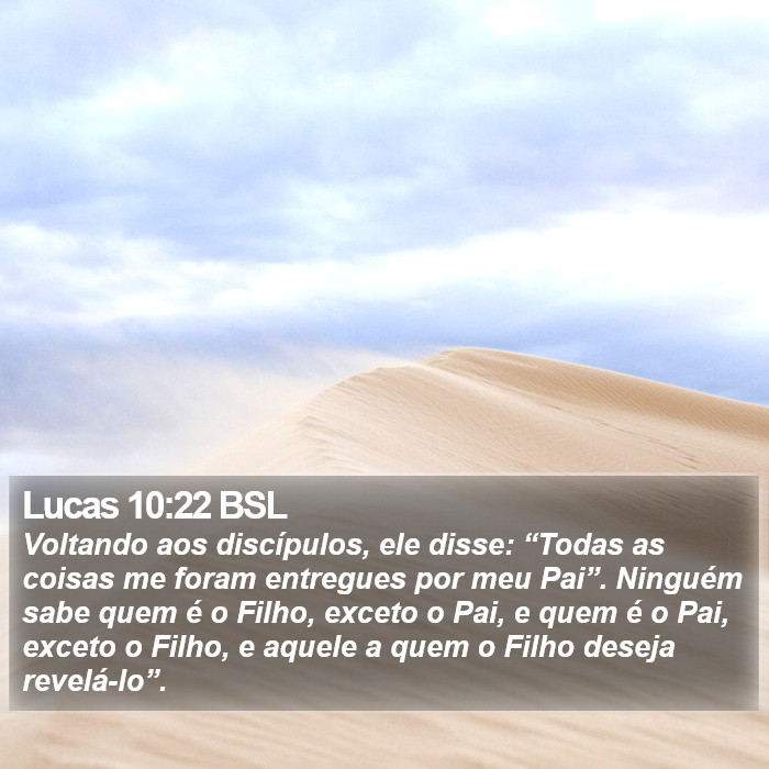 Lucas 10:22 BSL Bible Study