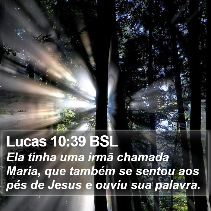 Lucas 10:39 BSL Bible Study