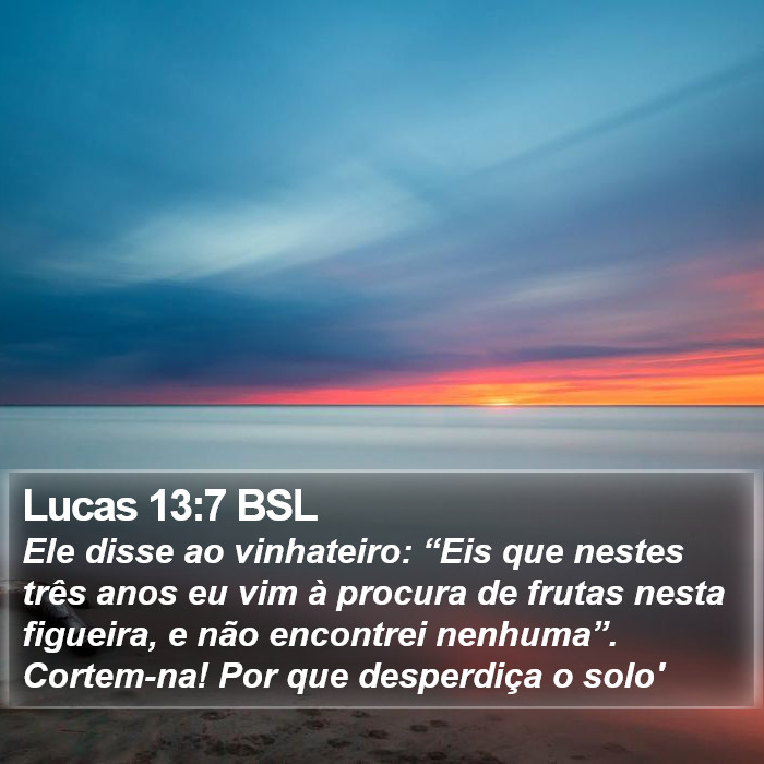 Lucas 13:7 BSL Bible Study