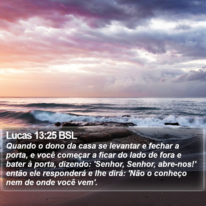 Lucas 13:25 BSL Bible Study