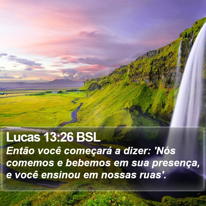 Lucas 13:26 BSL Bible Study