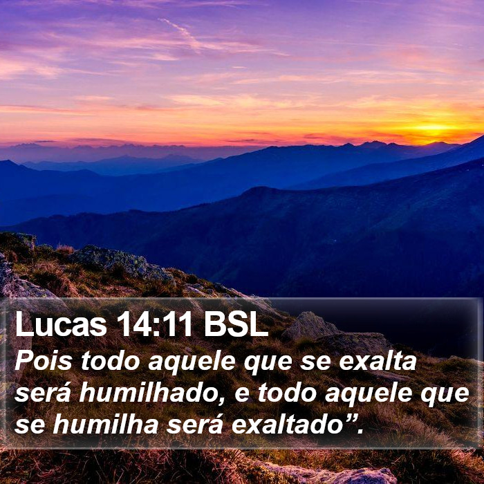 Lucas 14:11 BSL Bible Study