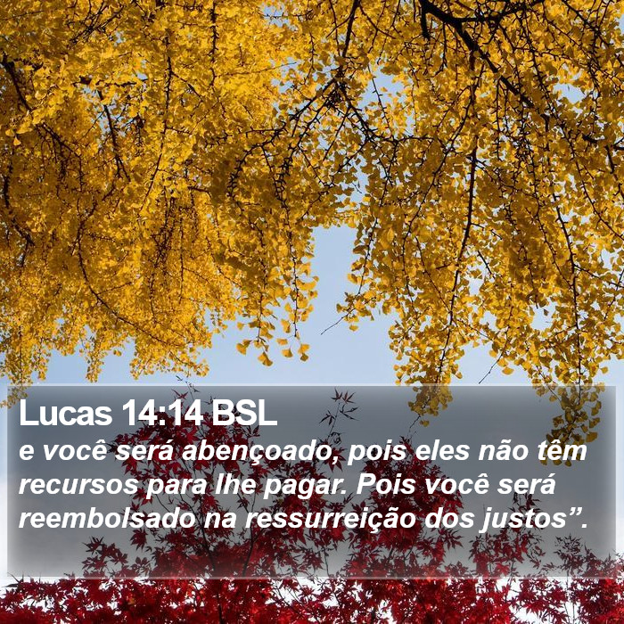 Lucas 14:14 BSL Bible Study