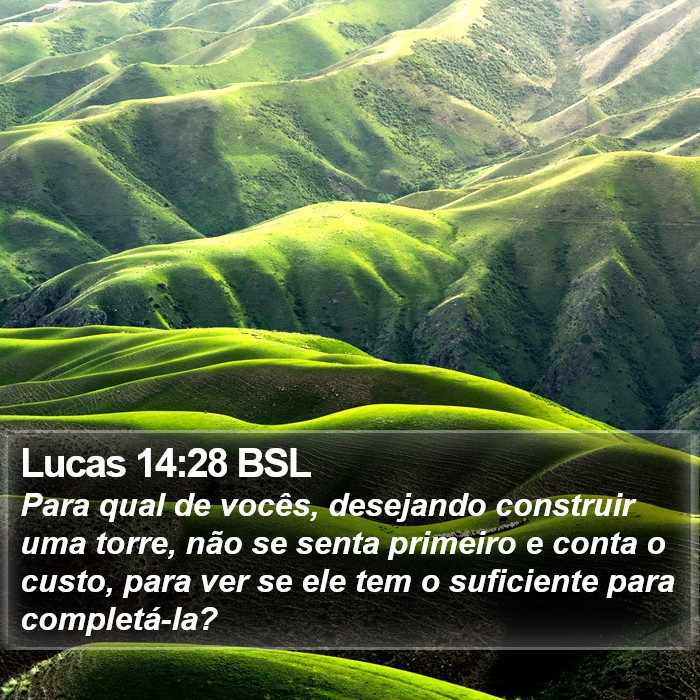 Lucas 14:28 BSL Bible Study