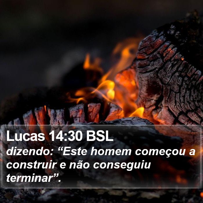 Lucas 14:30 BSL Bible Study