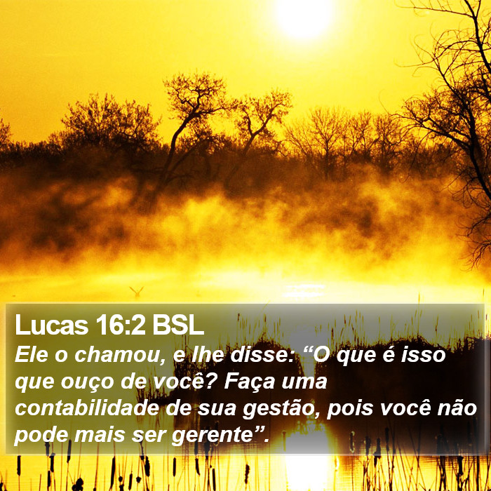 Lucas 16:2 BSL Bible Study