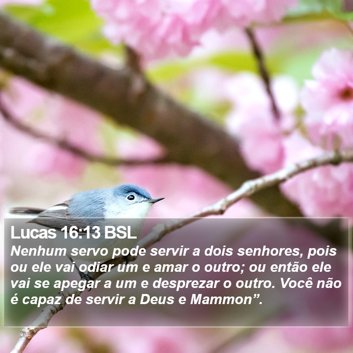 Lucas 16:13 BSL Bible Study