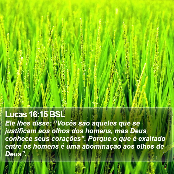 Lucas 16:15 BSL Bible Study