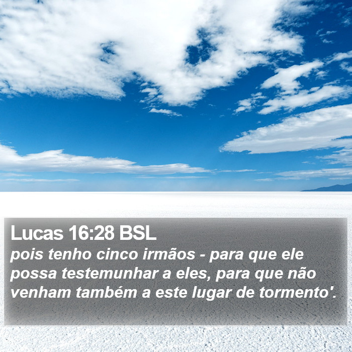 Lucas 16:28 BSL Bible Study