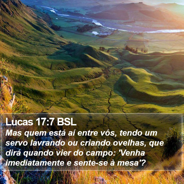 Lucas 17:7 BSL Bible Study