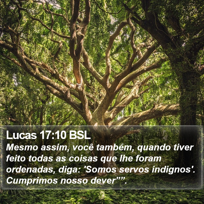 Lucas 17:10 BSL Bible Study