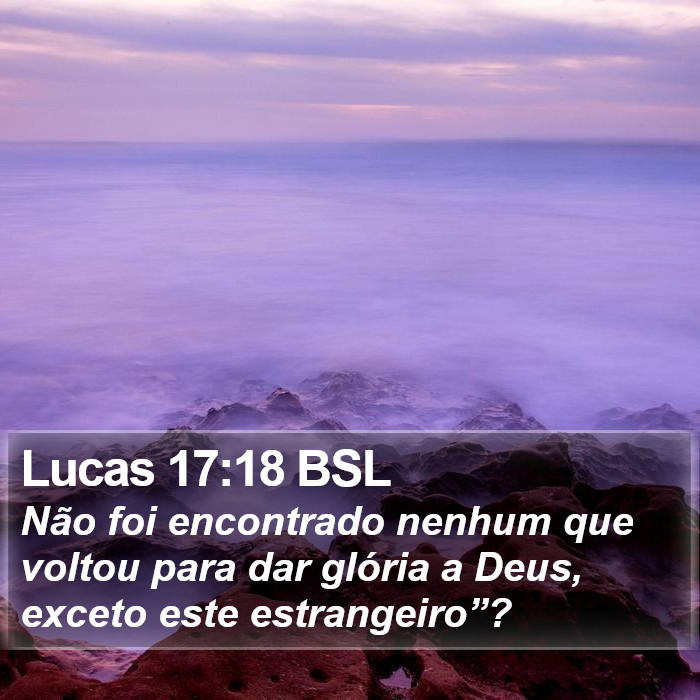 Lucas 17:18 BSL Bible Study