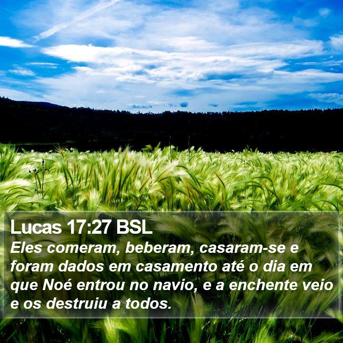 Lucas 17:27 BSL Bible Study