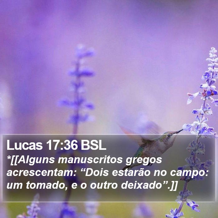 Lucas 17:36 BSL Bible Study