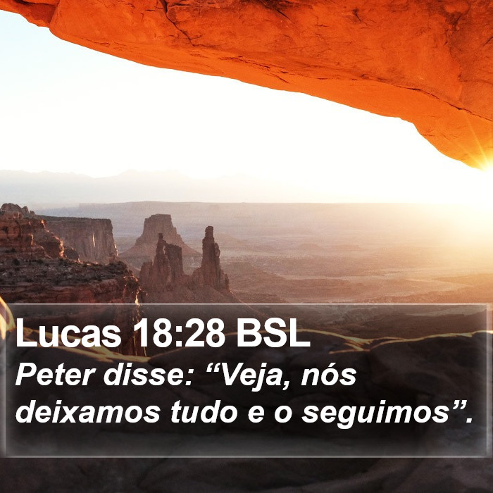 Lucas 18:28 BSL Bible Study