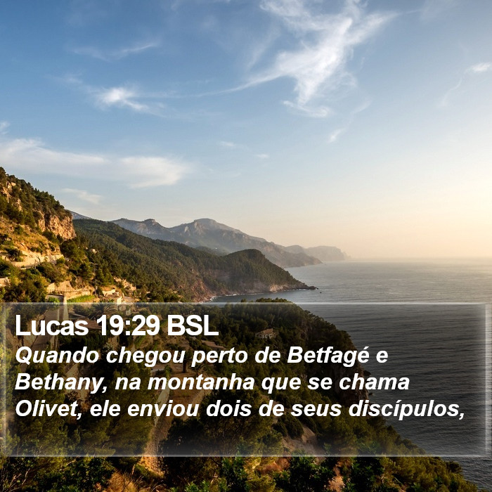 Lucas 19:29 BSL Bible Study