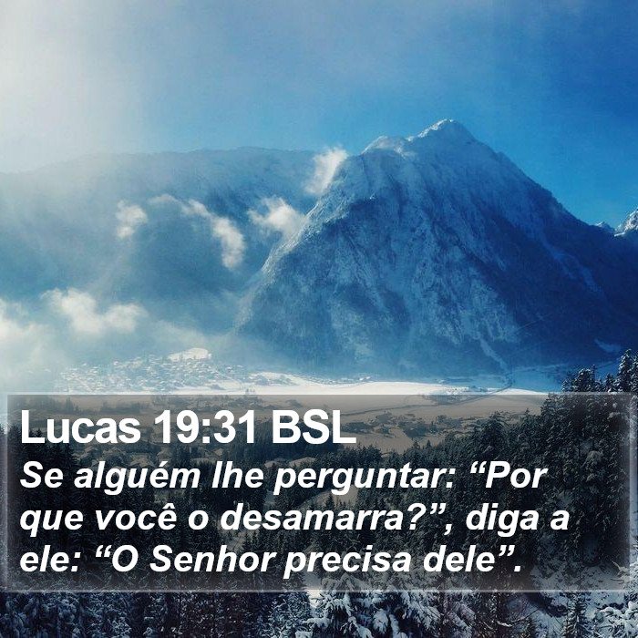 Lucas 19:31 BSL Bible Study