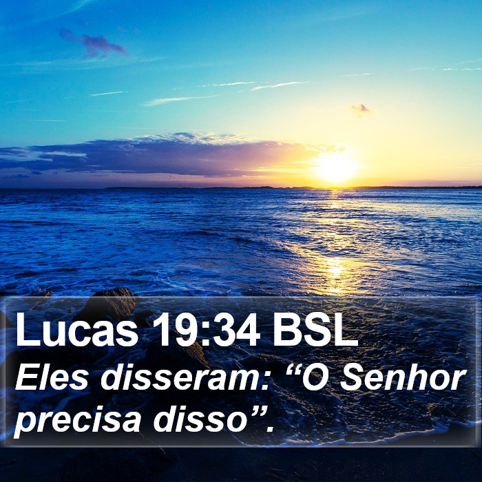 Lucas 19:34 BSL Bible Study