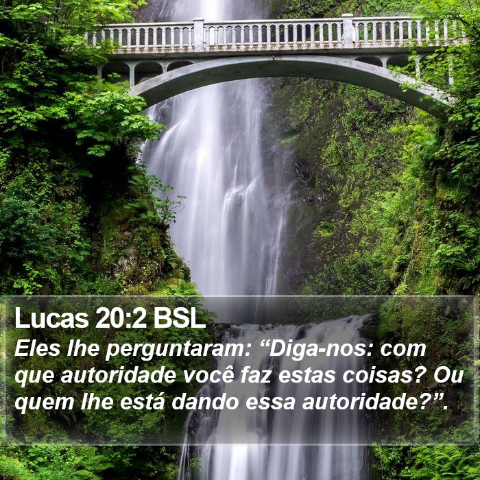 Lucas 20:2 BSL Bible Study