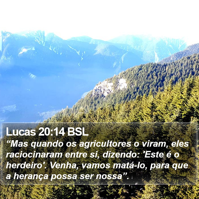 Lucas 20:14 BSL Bible Study