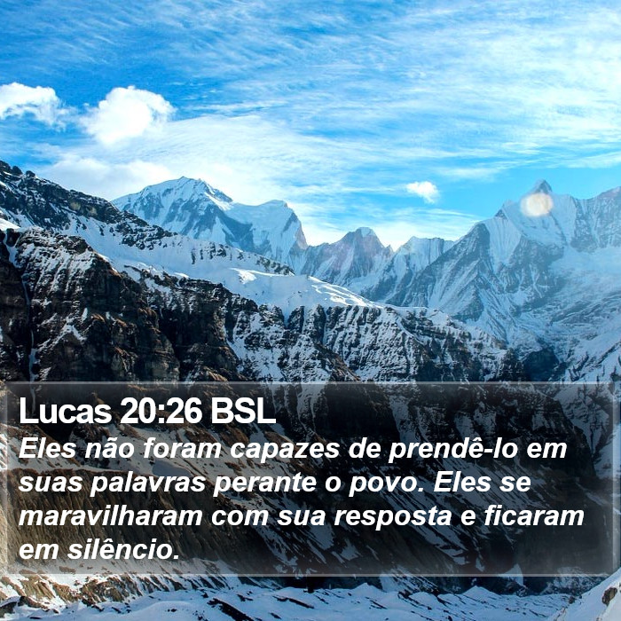 Lucas 20:26 BSL Bible Study