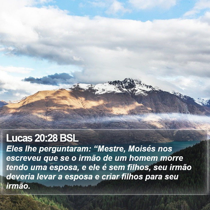 Lucas 20:28 BSL Bible Study