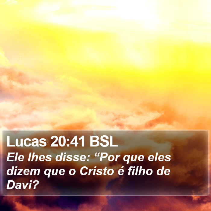 Lucas 20:41 BSL Bible Study