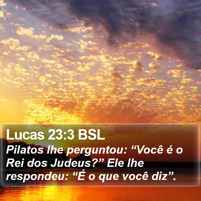 Lucas 23:3 BSL Bible Study