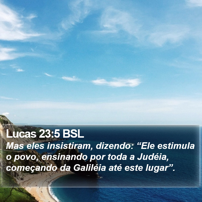 Lucas 23:5 BSL Bible Study