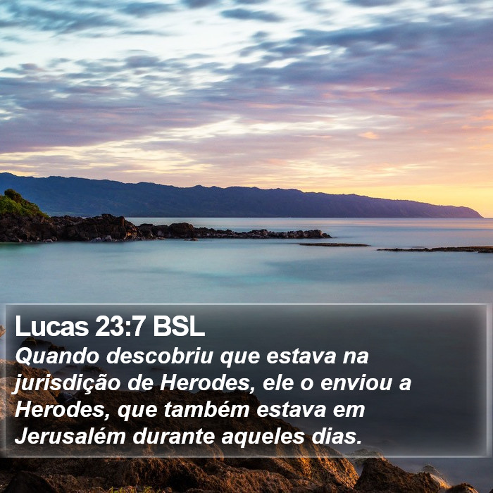 Lucas 23:7 BSL Bible Study