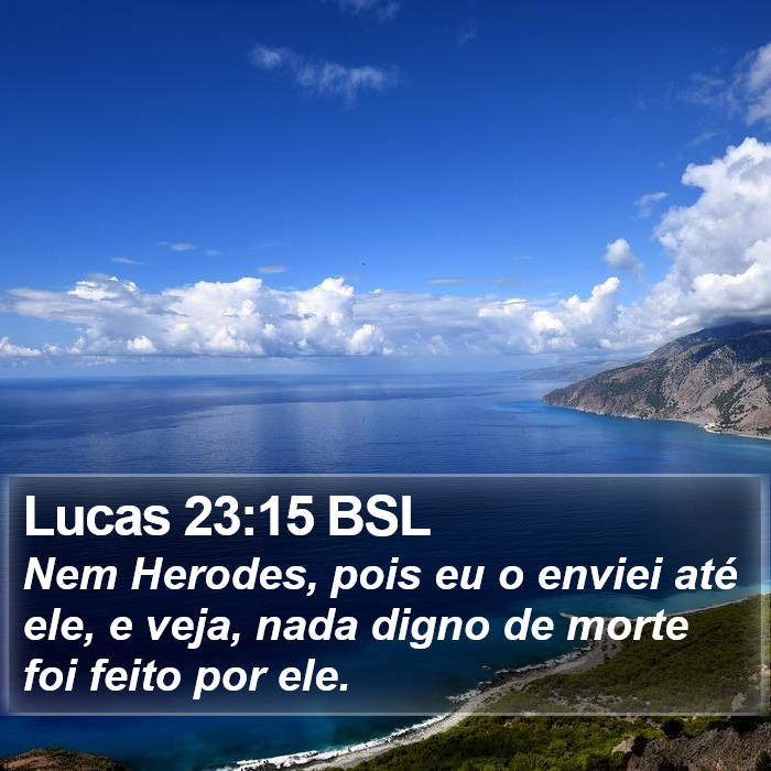 Lucas 23:15 BSL Bible Study