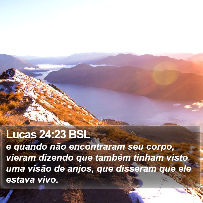 Lucas 24:23 BSL Bible Study