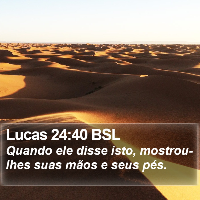 Lucas 24:40 BSL Bible Study