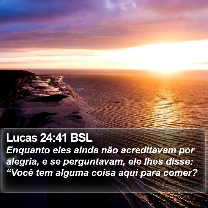Lucas 24:41 BSL Bible Study