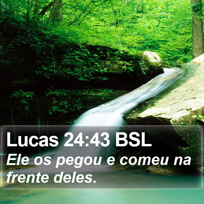 Lucas 24:43 BSL Bible Study