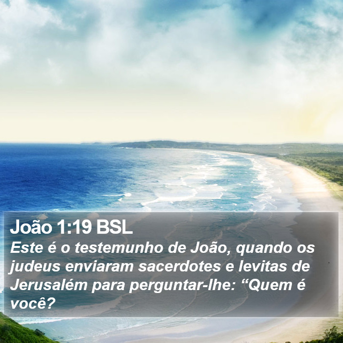 João 1:19 BSL Bible Study