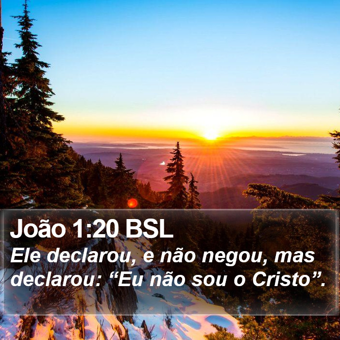 João 1:20 BSL Bible Study