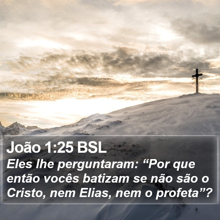 João 1:25 BSL Bible Study