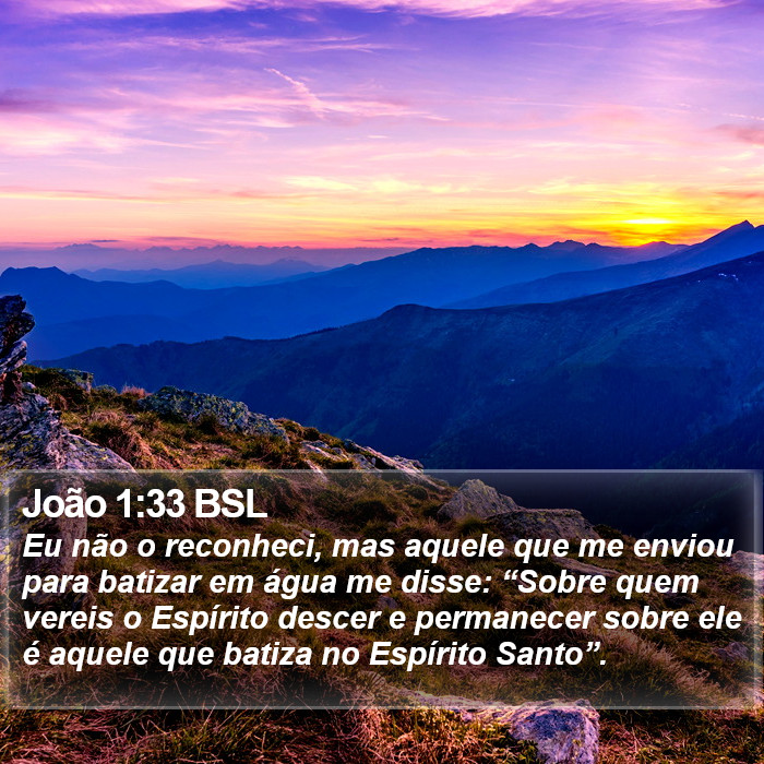 João 1:33 BSL Bible Study