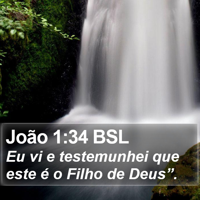 João 1:34 BSL Bible Study