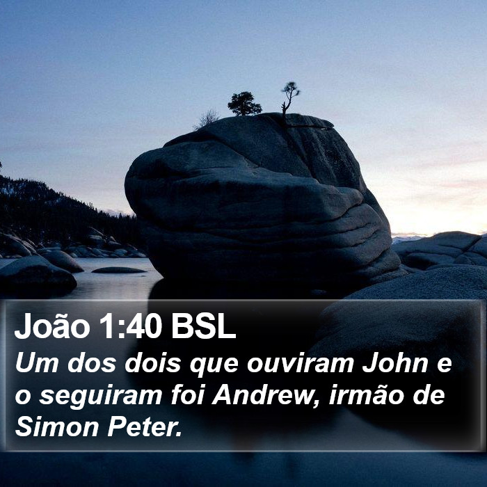 João 1:40 BSL Bible Study