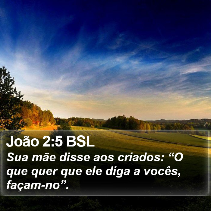 João 2:5 BSL Bible Study