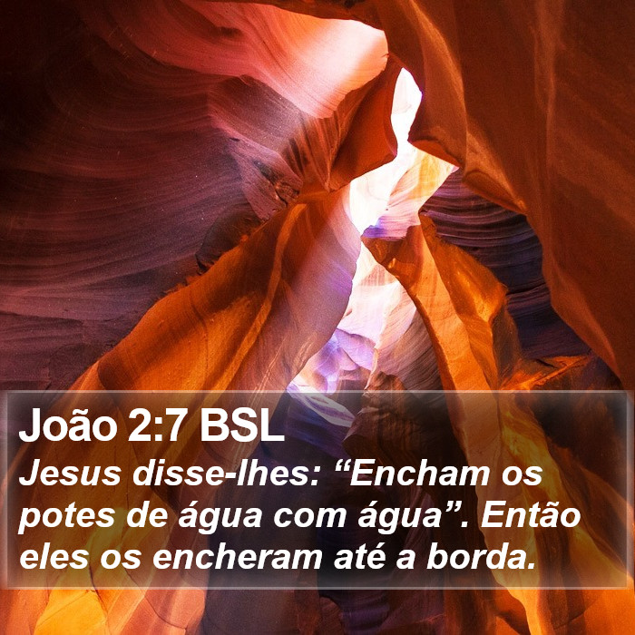 João 2:7 BSL Bible Study